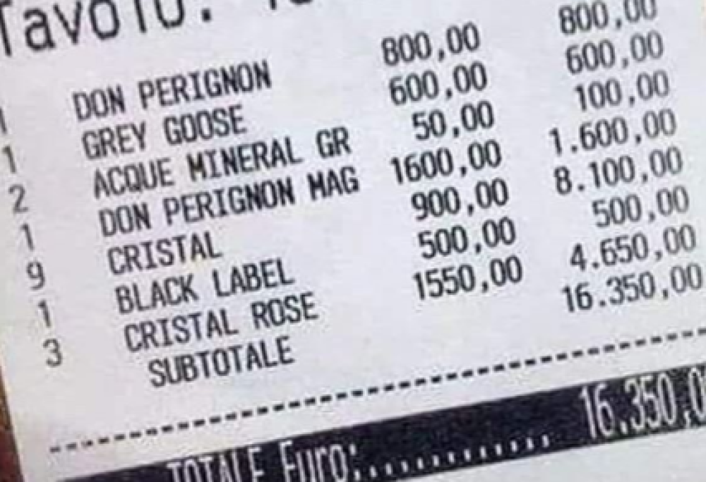 Dj posta il conto del Sottovento in Sardegna da 16.530 euro, ma è un fake