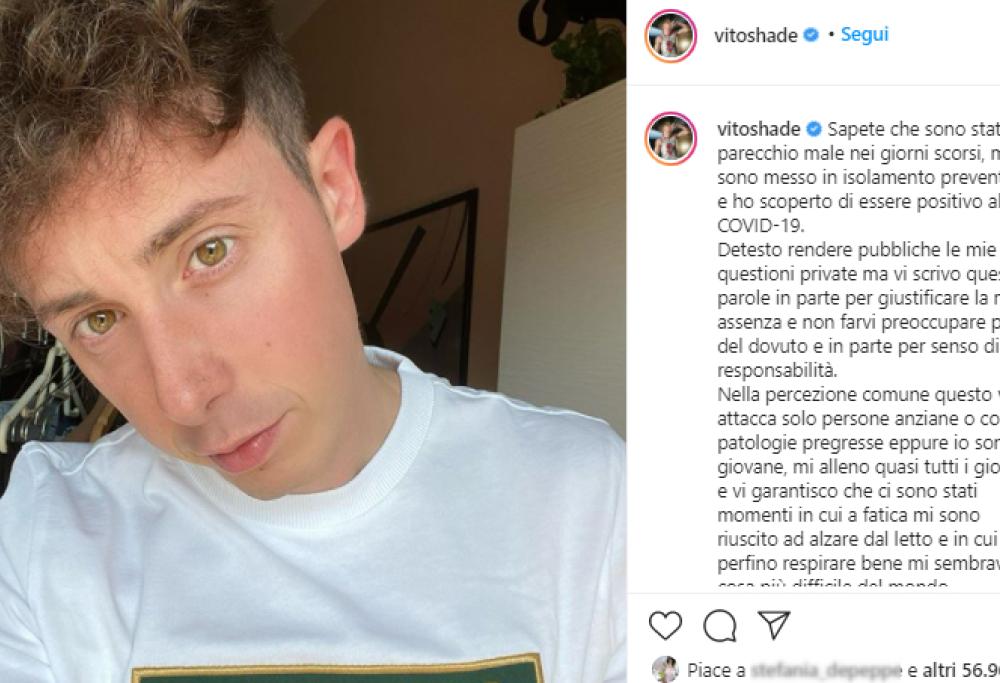 Shade, positivo al Covid, parla ai giovani: "Non attacca solo gli anziani"