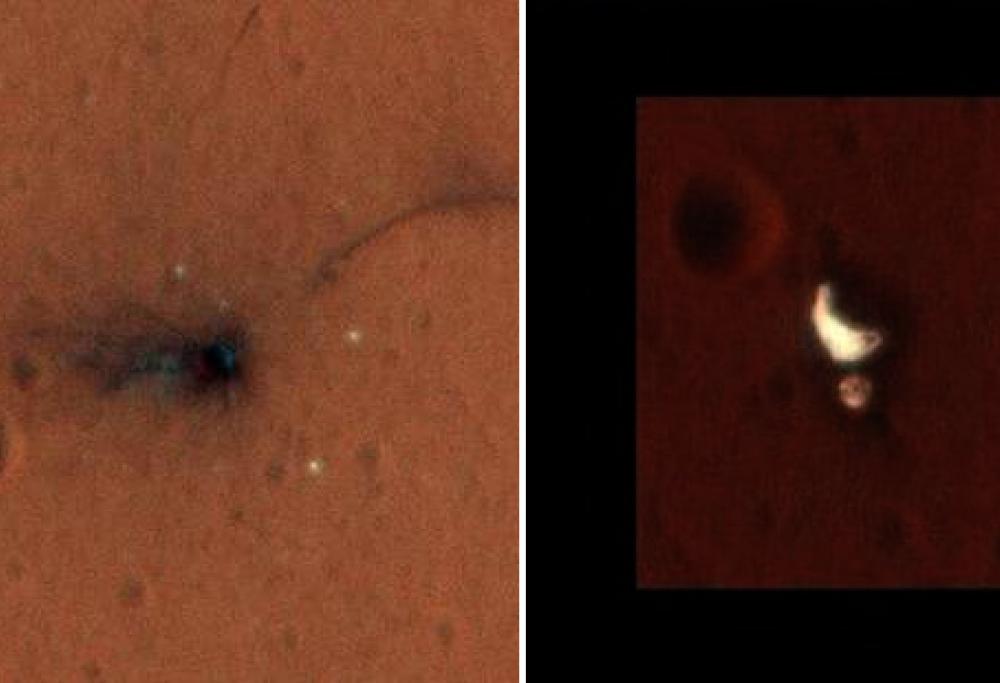 Le nuove foto del disastroso schianto su Marte della sonda Schiaparelli