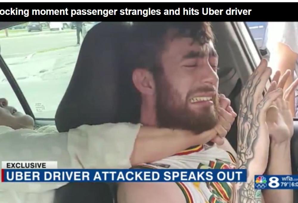 Infermiera di 55 anni tenta di strangolare autista Uber