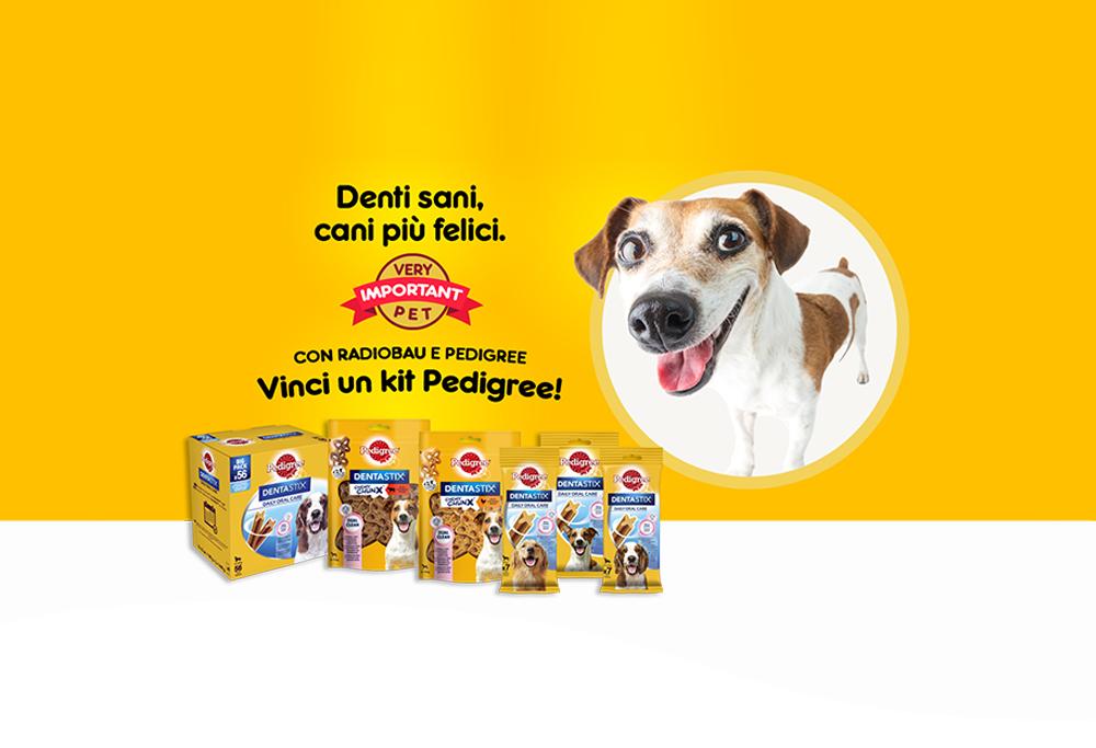 Gioca a “DENTI SANI, CANI PIU’ FELICI”, il nuovo contest di RadioBau e Pedigree Dentastix