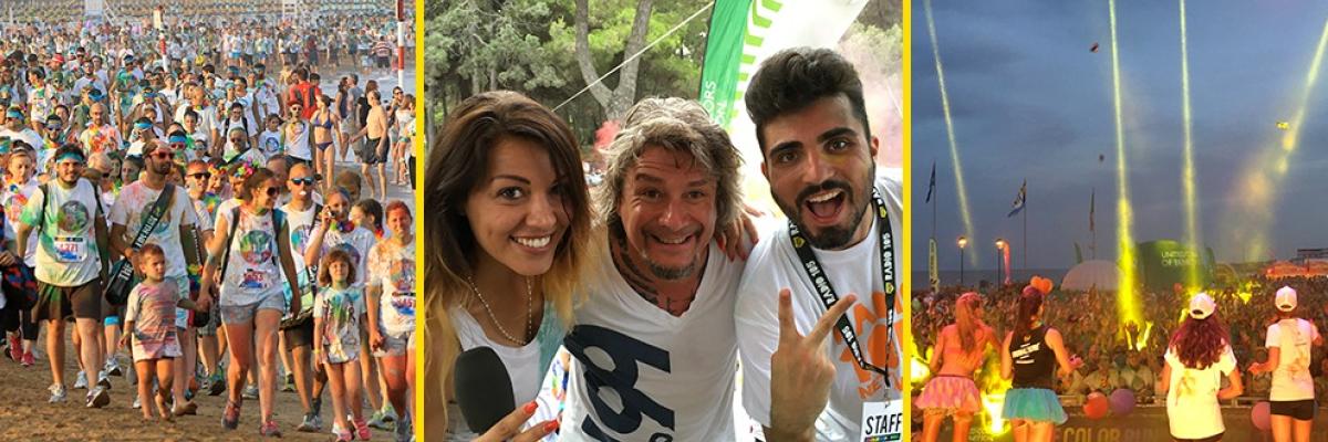 Eravamo in 15mila! Le immagini di Ylenia, Martin e Bryan alla Color Run di Lignano Sabbiadoro. Eravamo in 15mila! Le immagini di Ylenia, Martin e Bryan alla Color Run di Lignano Sabbiadoro.