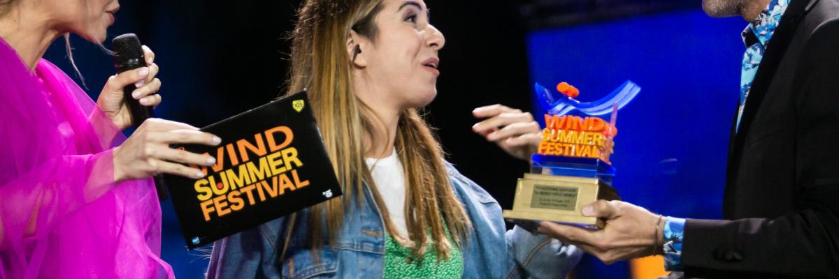 Wind Summer Festival, 4a serata: Federica Abbate vince la gara dei Giovani! Wind Summer Festival, 4a serata: Federica Abbate vince la gara dei Giovani!