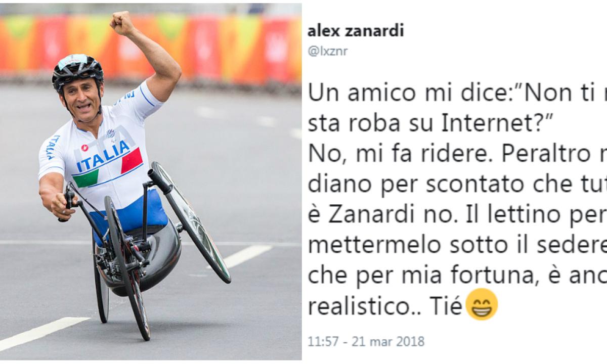 Wallpaper Alex Zanardi Replica Con Ironia Al Meme Offensivo Potevano For iPhone