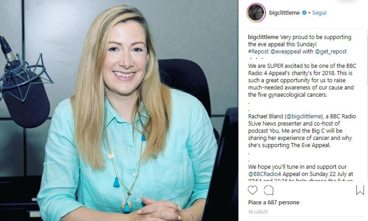 La toccante lettera di una presentatrice BBC, malata ...