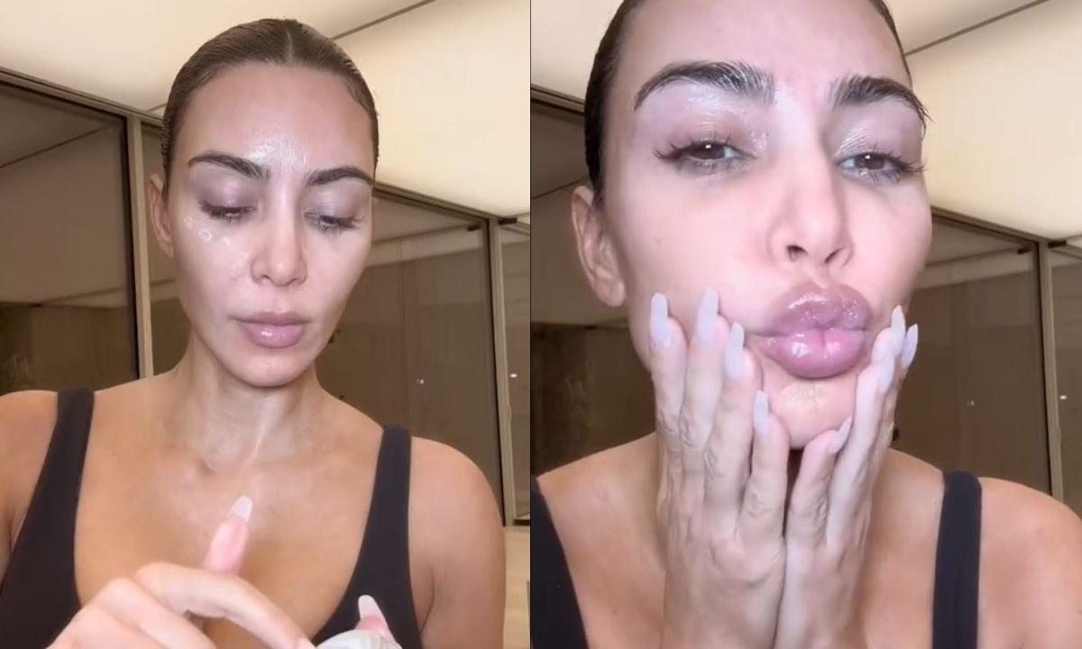 Kim Kardashian, la make up routine natalizia con North - Radio 105, image size:1200x720