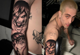 Damiano aggiunge un nuovo tatuaggio alla sua collezione