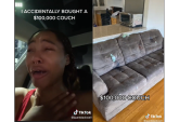 Influencer compra per sbaglio un divano da 100mila $ e chiede ai follower di pagarglielo