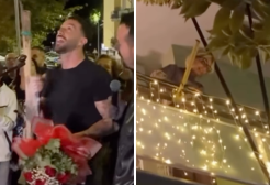 Andreas Müller emoziona Veronica con una serenata prima del “sì”