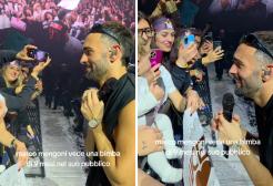 Marco Mengoni interrompe il concerto per salutare una piccola fan