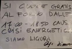 Una focacceria ligure: “Forno aperto a tutti per cucinare” contro il caro bollette

