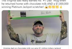 Esce per comprare il latte ai bambini, ma vince 1 milione di dollari nel frattempo