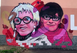 Giornata Internazionale della donna: a Milano un murale per Franca Rame e Franca Valeri 

