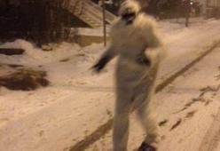 Uno yeti si aggira a Boston