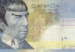 Spock diventa una banconota da cinque dollari?