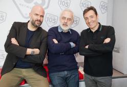 Francesco Bonami in diretta a 105 Friends