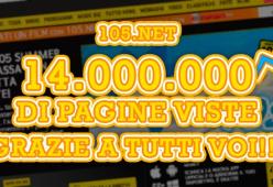 105.net, 14 milioni di pagine viste!  
