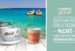 OVUNQUE TU SIA, SCATTA UNA FOTO CON LA TAZZINA McCafé, FATTI VOTARE E VINCI.