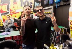 Le foto di Nesli e Sergio Carnevale dei Bluvertigo onair con Max Brigante