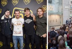 Bagno di folla per i 5 Seconds of Summer a 105: guarda le foto
