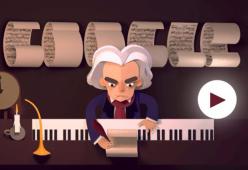 Google rende omaggio a Beethoven
