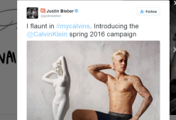 Justin Bieber: in mutande per la nuova pubblicità di Calvin Klein
