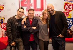 40 anni di 105: la festa è cominciata con Ficarra e Picone, Michele Serra, Beppe Severgnini.. e Fabiola e Dario Spada!