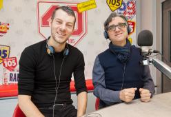 Gaetano Curreri degli Stadio ospite di Max Brigante a 105 Mi Casa