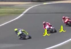 "Vale come Super Mario: semina banane in pista!"