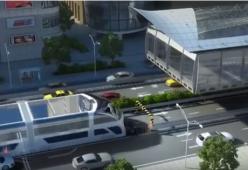 Dalla Cina l'autobus-tunnel che passa sopra le auto