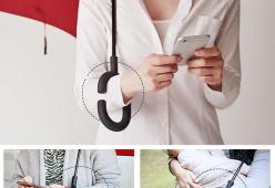 Ecco l'ombrello che ti permette di usare il tuo smartphone sotto la pioggia!