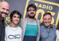 Roan Johnson, Blu Yoshimi e Luigi Fedele  (regista e protagonisti del film "Piuma")  ospiti di Tony e Ross