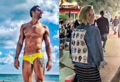 Federica Pellegrini e Filippo Magnini: stessa spiaggia, stesso mare, foto diverse.