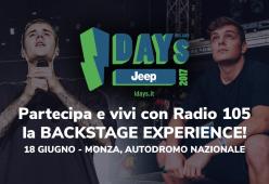 Regolamento: “I-DAYS BACKSTAGE EXPERIENCE CON RADIO 105”