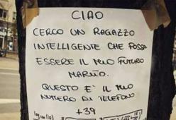 “Cerco ragazzo”, ma per avere il suo numero bisogna risolvere una difficilissima equazione