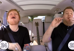 Ed Sheeran con James Corden per un esilarante Carpool Karaoke