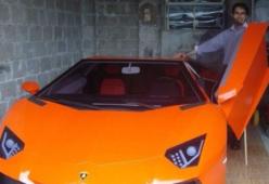 Non si può permettere una Lamborghini e ne costruisce una in legno