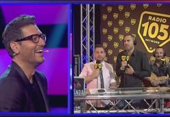 Radio 105 con 105 Take Away alla prima puntata di Sarabanda! 