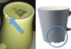 Sai a cosa serve il solco sotto tutte le tazze Ikea?