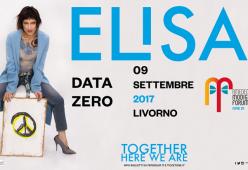 Elisa: il 9 settembre a Livorno la data zero di "Together Here We Are"