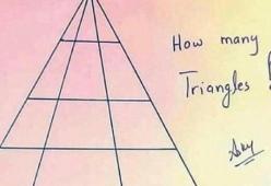 Quiz: quanti triangoli vedi in questa foto?