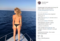 Chiara Ferragni, topless e lato B in bella vista. E Fedez si arrabbia