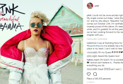 Pink torna con nuovo album dopo cinque anni