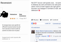 Recensione contro i camerieri di colore. Ecco la risposta del locale