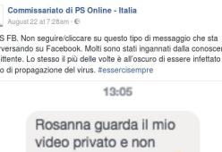 Virus su Facebook: “Non farlo vedere a nessuno”, ma si tratta di un messaggio-truffa