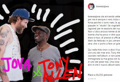 Jovanotti: nel nuovo album ci sarà anche Tony Allen