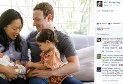 Mark Zuckerberg è di nuovo papà: "Cara August, benvenuta al mondo!"