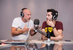 Filippo Nigro e Giacomo Ferrara di "Suburra" a 105 Mi Casa: le foto