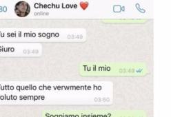 Uno screenshot svela i dolci messaggi tra Cecilia e Ignazio