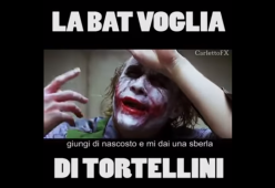 Batman e Joker diventano bolognesi: ecco "La bat voglia di tortellini" 